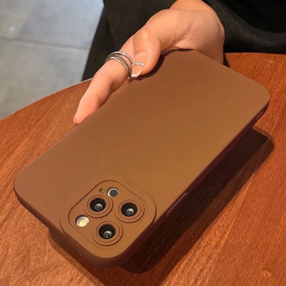 Brown Solid Color iPhone Case - Picture 4 of 5